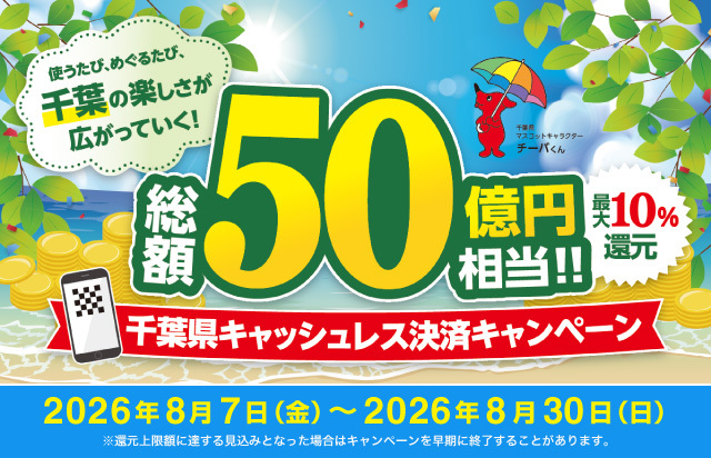 千葉県キャッシュレス決済キャンペーン